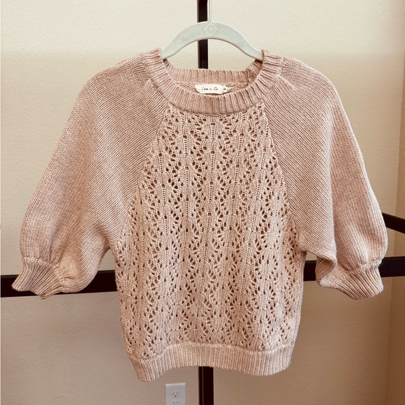 leia & co Sweaters - Chic Knit Sweater in Soft Beige